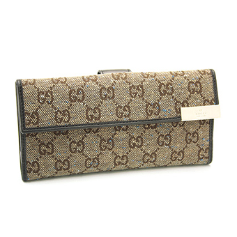 GUCCI グッチ 財布 コピー DICE 257012 F351G 8421 ダイス GGキャンバス 2つ折長財布 ベージュ/ココア